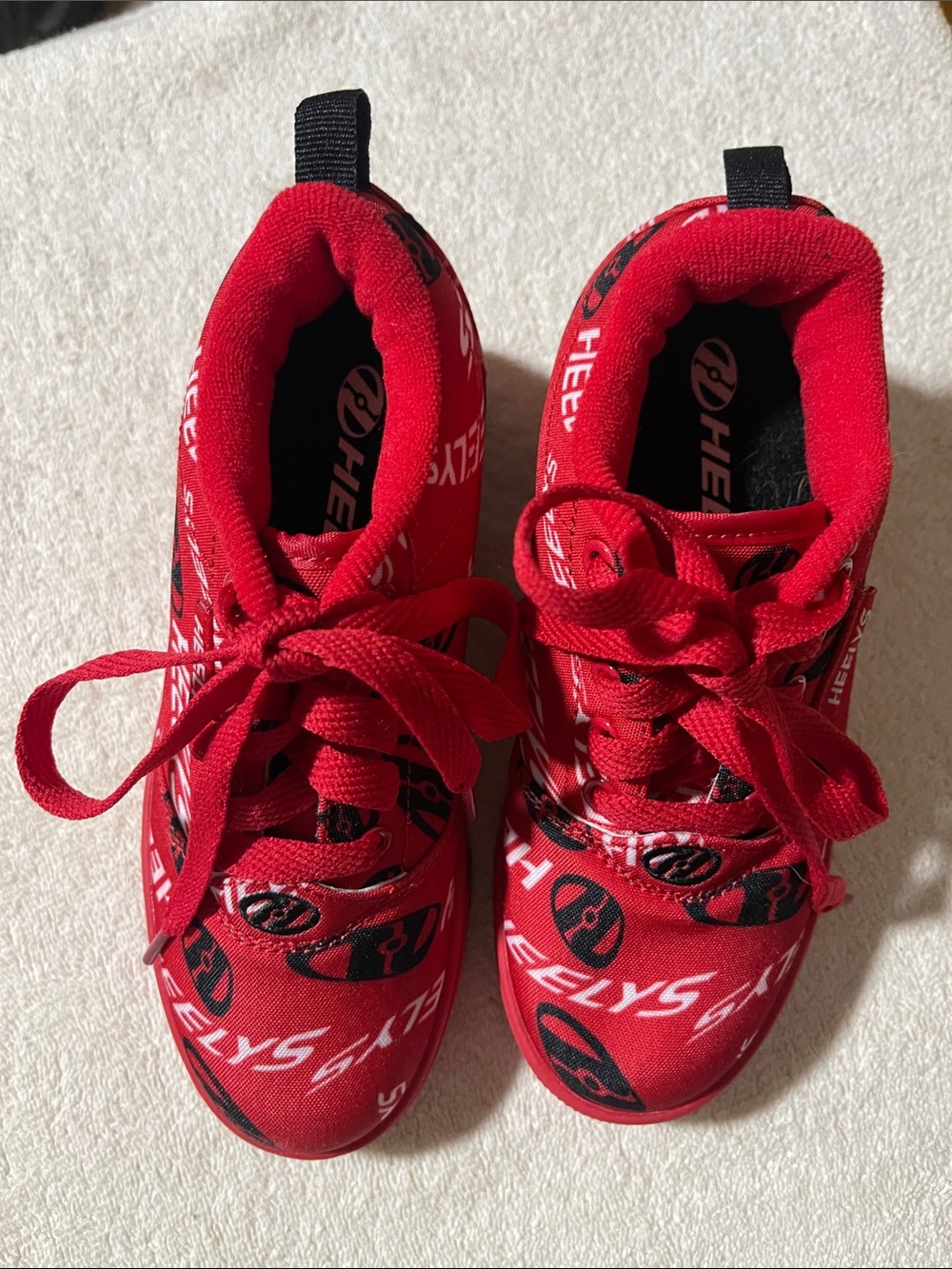 Heelys Kids Red Logo Light-Up Skate Sneakers